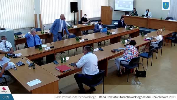 XXXI Sesja Rady Powiatu w Starachowicach z dnia 24 czerwca 2021r.