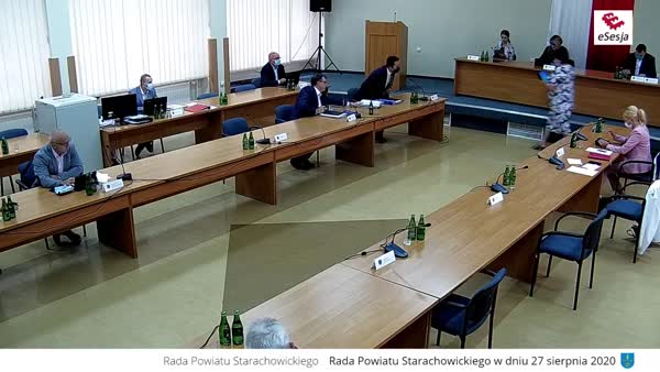 XXIII Sesja Rady Powiatu w Starachowicach 27.08.2020 r.