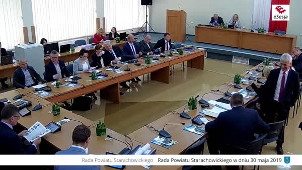 IX Sesja Rady Powiatu w Starachowicach z dnia 30.05.2019r.