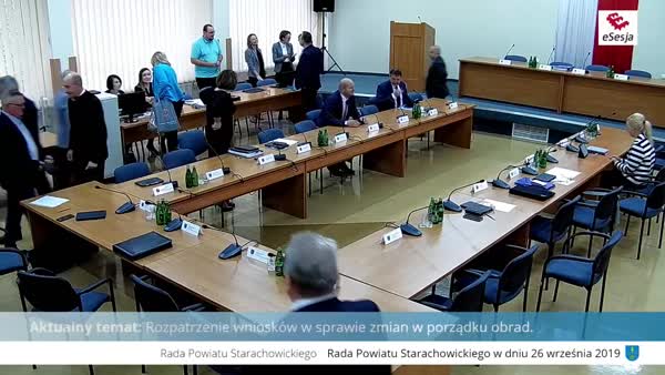 XIII Sesja Rady Powiatu w Starachowicach z dnia 26.09.2019r