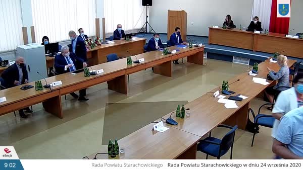 XXIV Sesja Rady Powiatu w Starachowicach 24.09.2020 r.